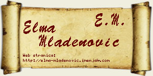 Elma Mladenović vizit kartica